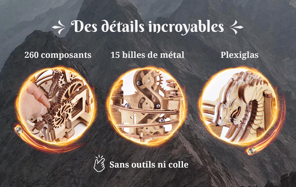 Marble run with acrylic details