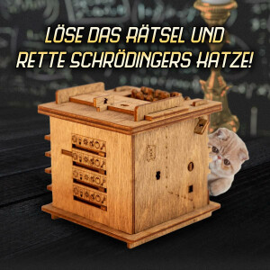 Cluebox Megabox - Escape Room dans une boîte. Chat de Schrödinger