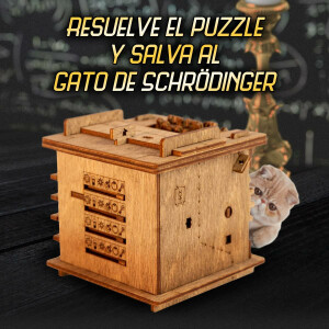 Cluebox Megabox - Escape Room dans une boîte. Chat de Schrödinger
