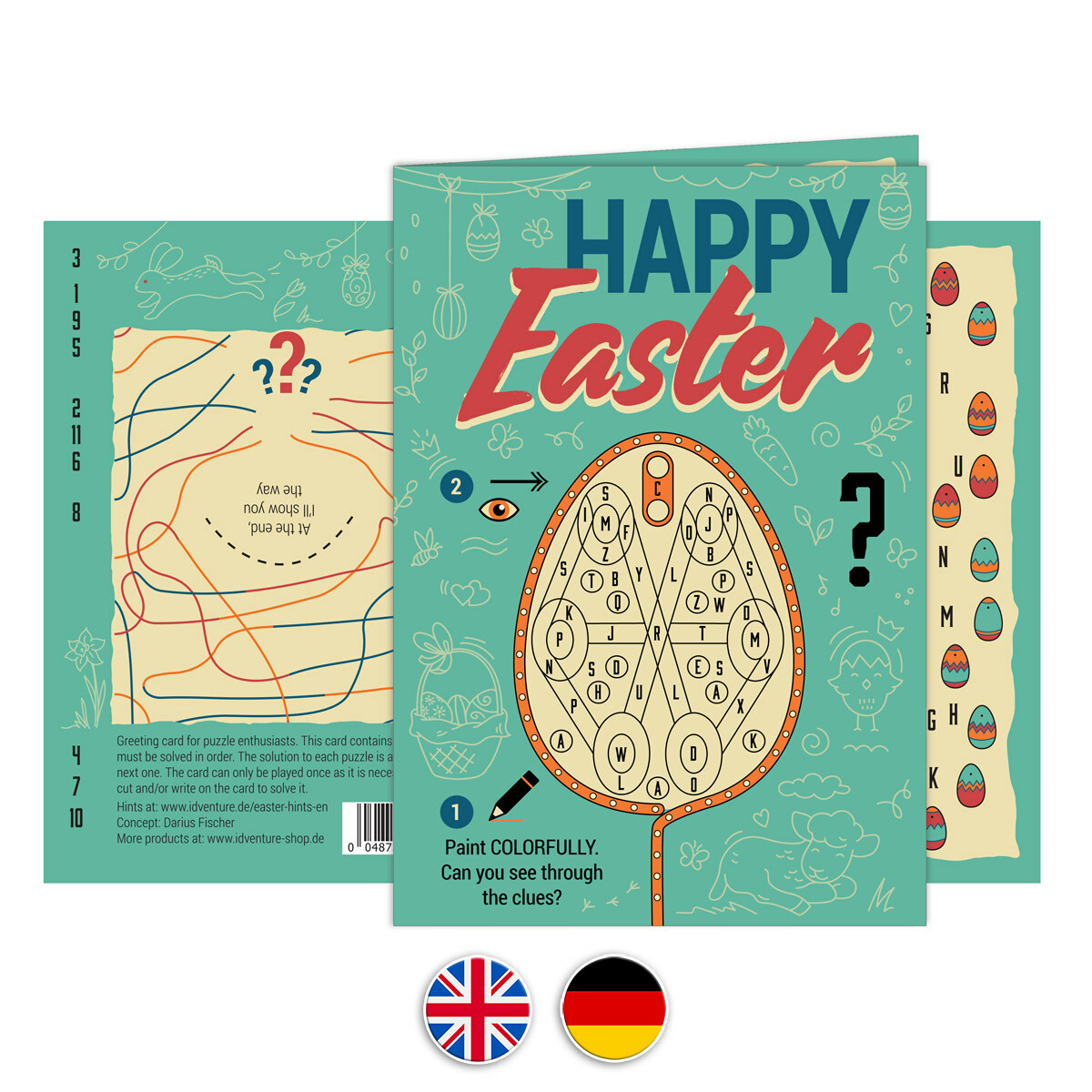 "Happy Easter" Escape Greeting box